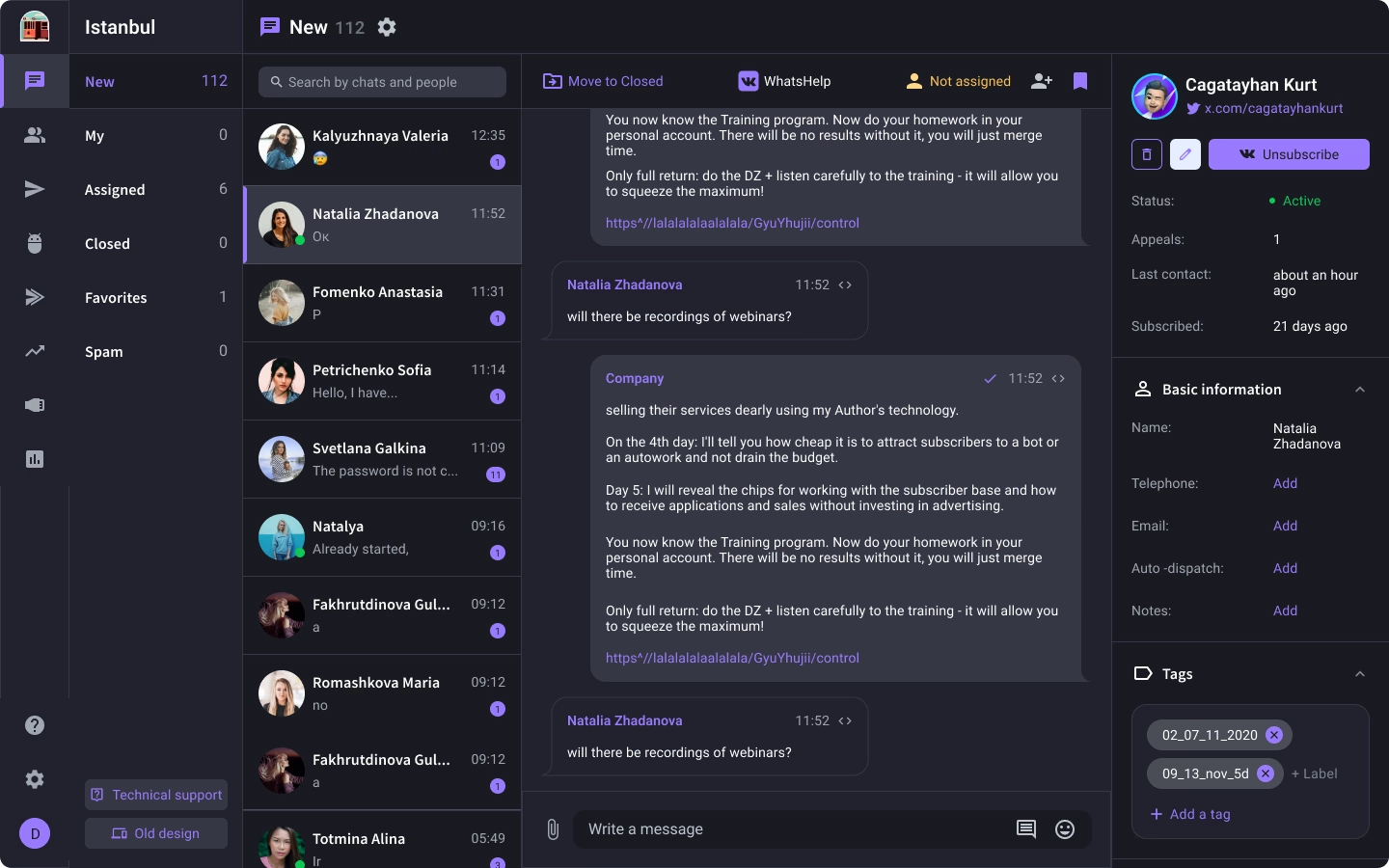 The DeliHub CRM pipeline dashboard